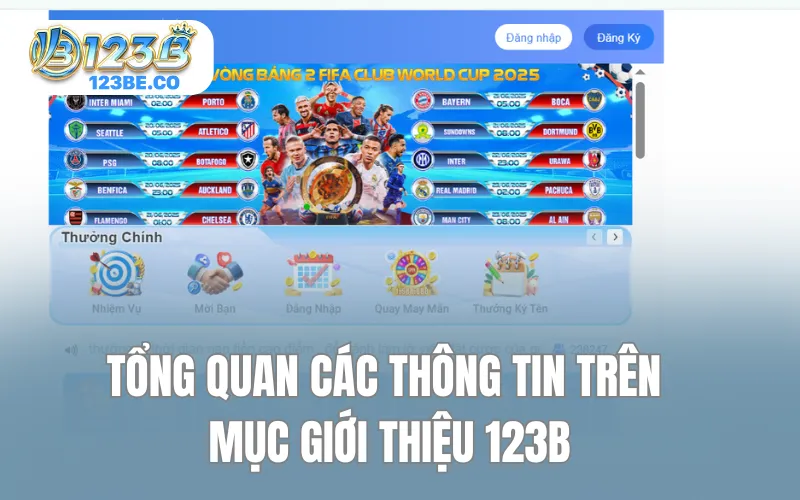 Tổng quan các thông tin trên mục giới thiệu 123B